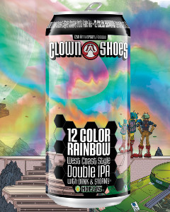 clown shoes 12 color rainbow