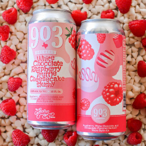 903 brewers white chocolate raspberry truffle cheesecake