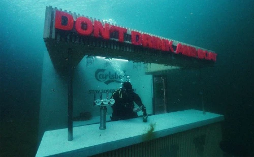 carlsberg underwater