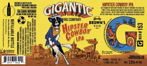 gigantic barley browns hipster cowboy