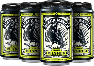 black raven light pilsner