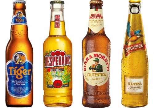 tiger desperados moretti kingfisher